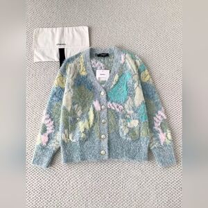 Chanel Multicolor Knit Cardigan Sweater